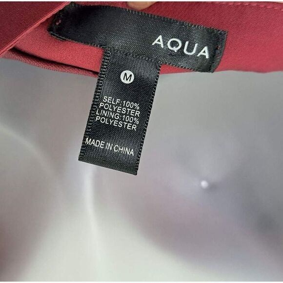 AQUA Ruffle Dress in Raspberry size Medium - Picture 5 of 6